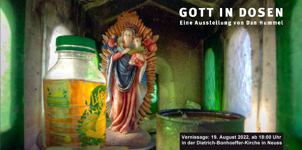 Ausstellung Gott in Dosen - Dietrich-Bonhoeffer-Kirche Neuss