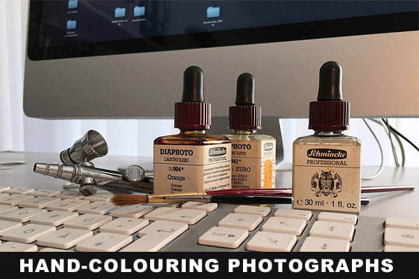 Hand colouring photographs - Dan Hummel 